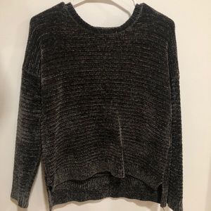 Chenille hunter green sweater